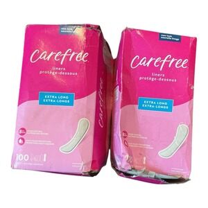 Carefree - Extra Long Unscented Pantiliners (100 Ct) - Daily Liners